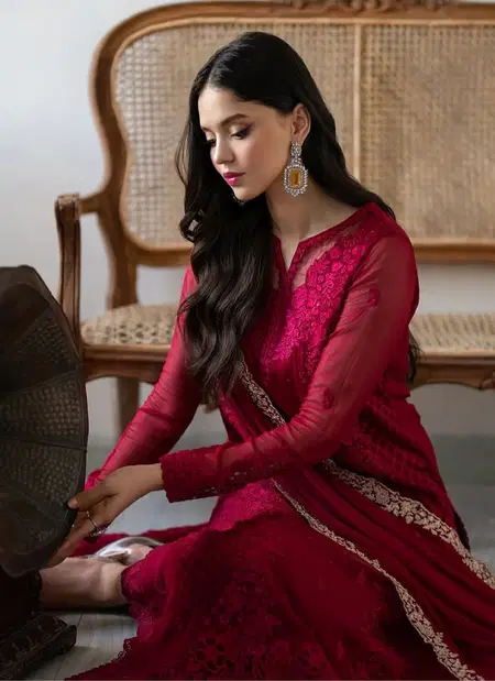 NSR 866 Heavy Faux Georgette With 3mm Embroidery Sequence Work Top With Pant Dupatta Online Wholesale